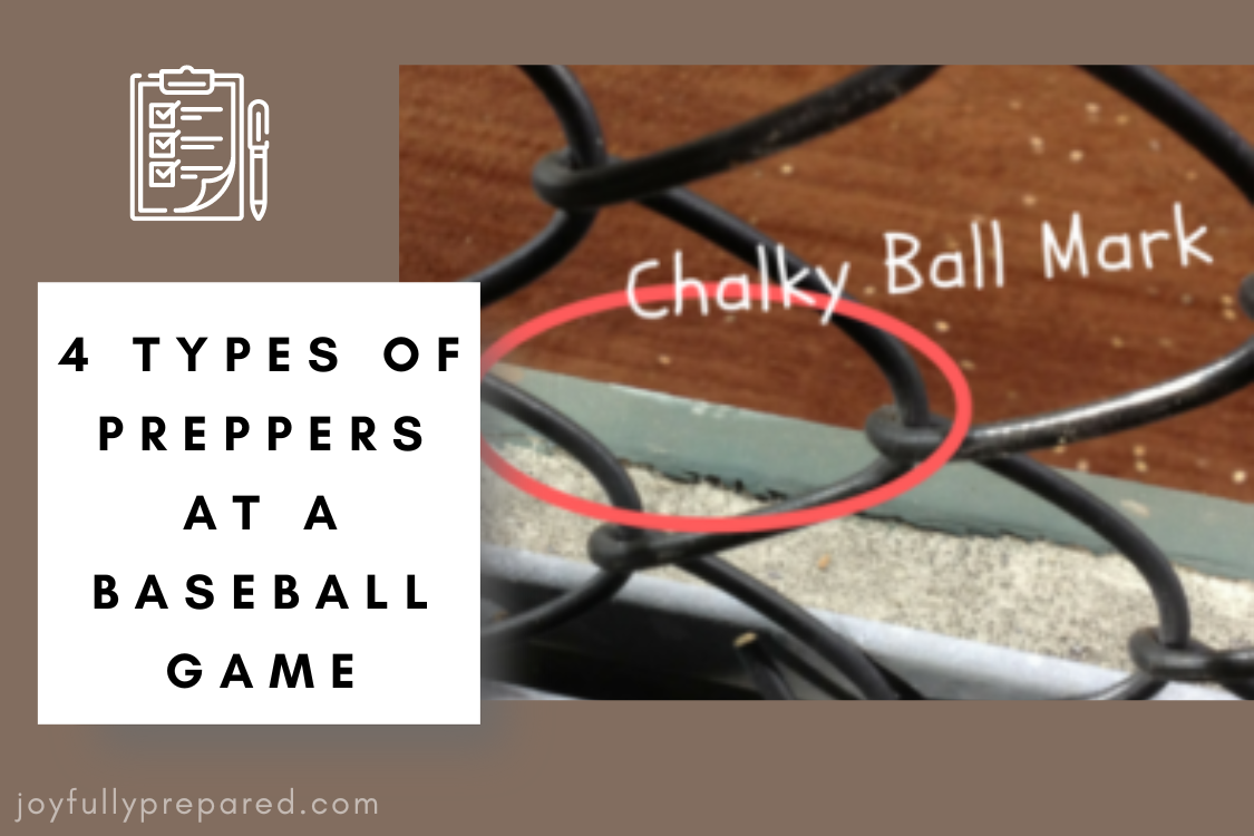 4 TYPES OF “PREPPERS” AT A BASEBALL GAME