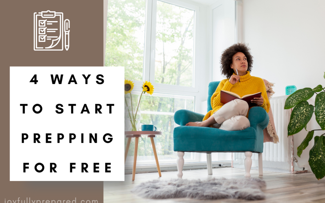 4 Ways to Start Prepping for Free