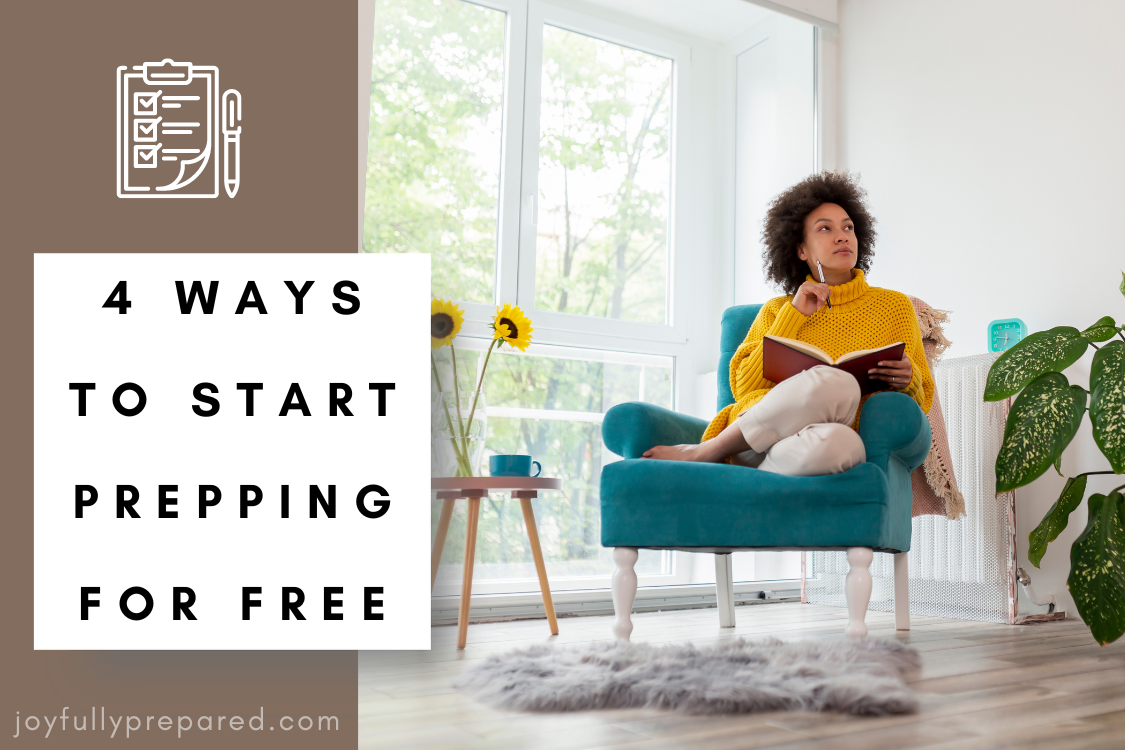 4 Ways to Start Prepping for Free