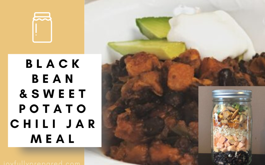 BLACK BEAN AND SWEET POTATO CHILI JAR MEAL