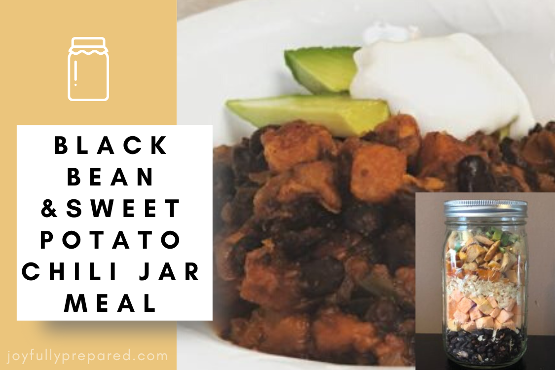 BLACK BEAN AND SWEET POTATO CHILI JAR MEAL