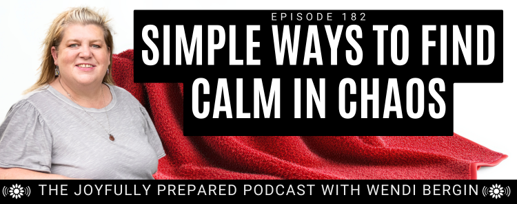 Episode 182: Simple Ways to Find Calm in Chaos