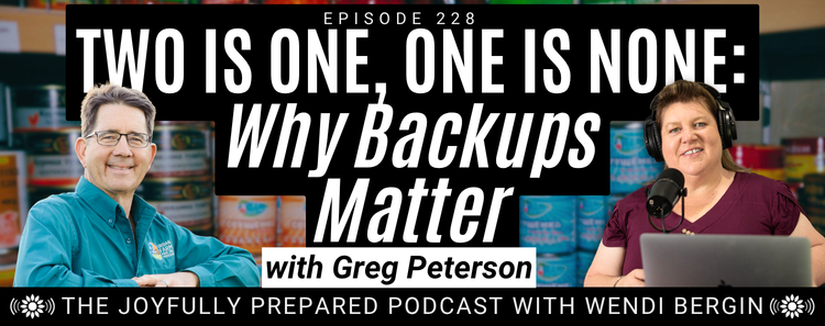 Episode 234: Two Is One, One Is None: Why Backups Matter with Greg Peterson